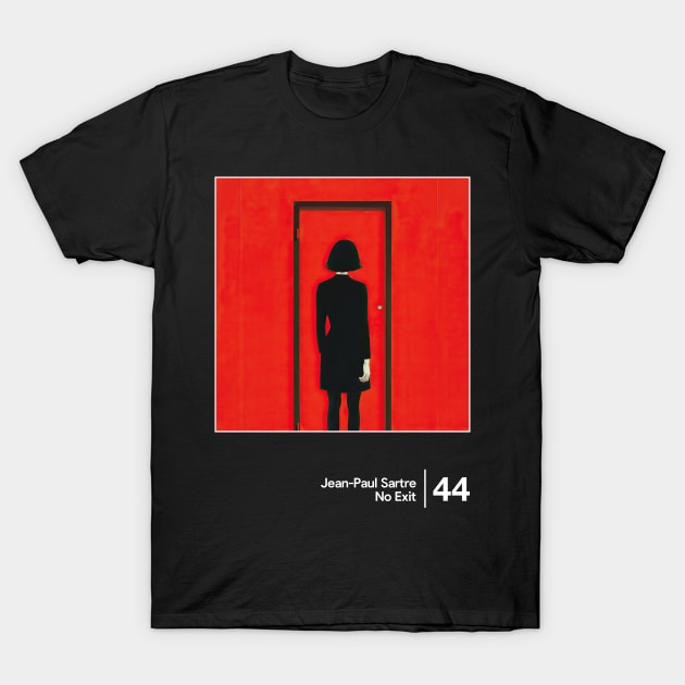 No Exit - Minimal Style Graphic Artwork T-Shirt by saudade